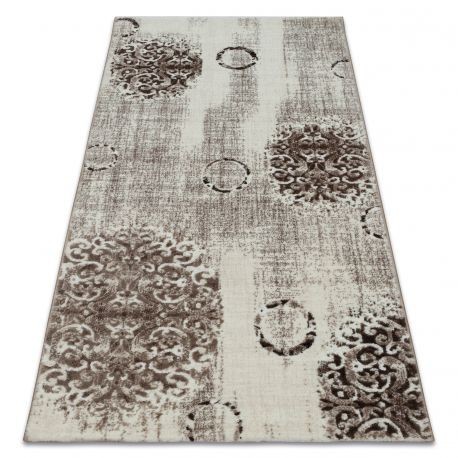 Covor acril Florya 265 bej si crem, 80x150 cm