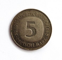 moneda tiraj mic GERMANIA 5 mark 1978 ( J ) _ km # 140.1 _ rara