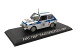 Macheta auto Fiat 126p Rajd Akropolu 1984 scara 1:43 alb si albastru