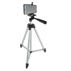 Trepied foto universal 102 cm ,filet 1 4 cu suport de telefon - Gri