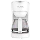 Aparat de facut cafea Floria, putere 600 W, oprire automata, vas de 1.2 litri, Alb, Zilan Floria