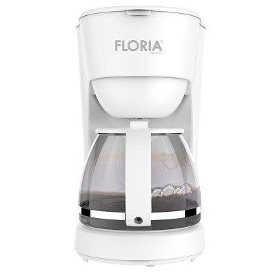 Aparat de facut cafea Floria, putere 600 W, oprire automata, vas de 1.2 litri, Alb foto