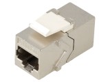 Cuplor RJ45 Cat 6a Argintiu 8p8c Goobay 90866 Soclu Dublu