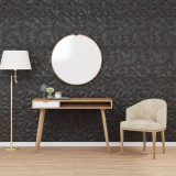 Panouri de perete 12 buc. negru 50x50 cm XPS 3 m&sup2; ametist
