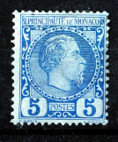 Monaco 1885 Charles III 5C Mi.3 MH AM.475