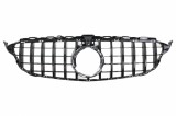 Grila Centrala Mercedes W205 Sedan S205 T-Modell A205 Cabriolet C205 Coupe Facelift (03.2018-2020) Negru Performance AutoTuning