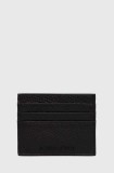 Emporio Armani carcasa din piele culoarea negru