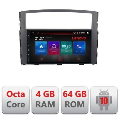 Navigatie Mitsubishi Pajero E-452 Octa Core cu Android Radio Bluetooth Internet GPS WIFI DSP 4+64GB 4G CarStore Technology