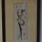 Vasilian Dobos artist grafician UAP Iasi n.1953 - Silueta - lucrare grafica 1995