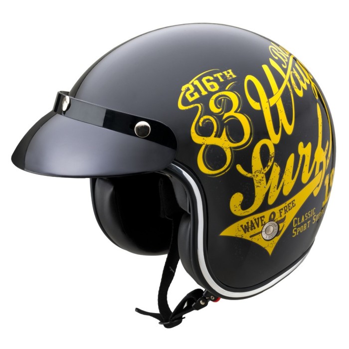 Casca Moto W-TEC Cafe Racer, M (57-58), 3Ways Surf