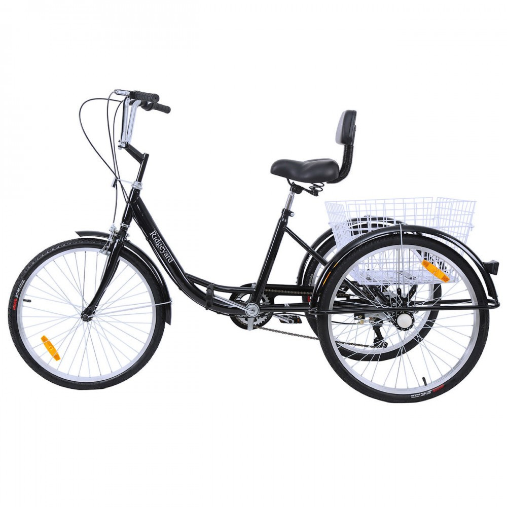 Tricicleta adulti shopper 24 inch 6 viteze simpla sau electrica-noua |  arhiva Okazii.ro