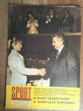 Revista Sport nr. 8 / 1976 - Coperta si articol Nadia Comaneci / CSP