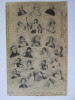 Carte poștala arbore genealogic familia Napoleon-Bonaparte circulată 1908, Franta, Necirculata, Printata