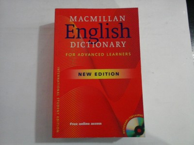 ENGLISH DICTIONARY for advanced learners - MACMILLAN + CD-ROM foto