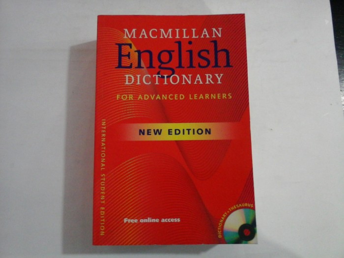 ENGLISH DICTIONARY for advanced learners - MACMILLAN + CD-ROM