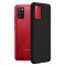 Husa Samsung Galaxy A02S Silicon Negru Slim Mat cu Microfibra SoftEdge