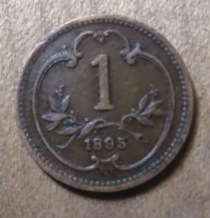 AUT AustroUngaria 1 heller 1895