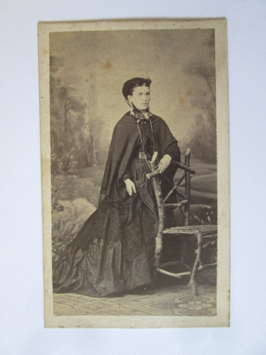 Fotografie pe carton 102 x 62 mm Carol Popp de Szathmari-Bucuresci circa 1880