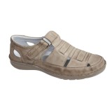 Sandale barbati casual din piele naturala - Model Nisip SCV2SP