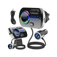 Transmi?ator FM multifunc?ional USB Bluetooth 5.0 8 in 1 foto