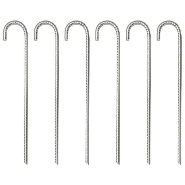 vidaXL Țăruși de cort, 6 buc., 37 cm, &Oslash;10 mm, oțel galvanizat 4009341