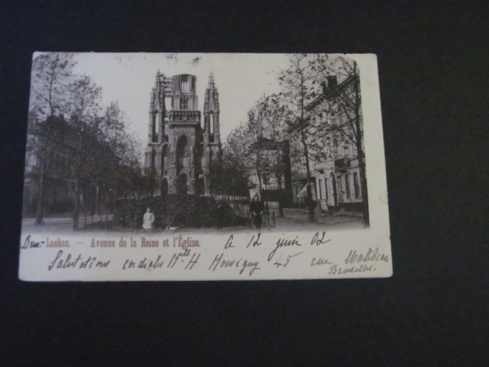 Carte Poștală Vintage Belgia - Laeken , Biserică (cel mai probabil din perioada 1900&ndash;1940)