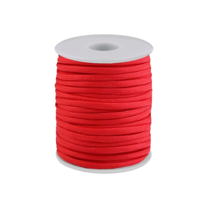 Cordelina paracord Crisalida, diametru 4 mm, 23 m, Rosu