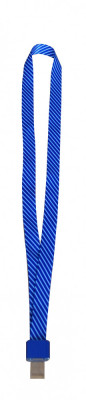 Lanyard Textil, 15mm Latime,clip Metal, Kejea - Albastru foto