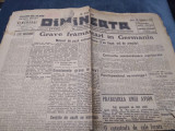 ZIARUL DIMINEATA 24 DECEMBRIE 1924 ARTICOL HITLER FRAMANTARI GERMANIA