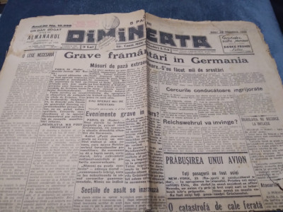 ZIARUL DIMINEATA 24 DECEMBRIE 1924 ARTICOL HITLER FRAMANTARI GERMANIA foto