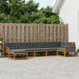 Cumpara ieftin Set de canapele de exterior 7 buc. 7-Locuri Natural si Antracit