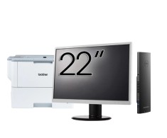 Pachet Calculator Second Hand DELL OptiPlex 3090 Mini UFF, Intel Core i5-1145G7 2.60 - 4.40GHz, 8GB DDR4, 256GB SSD, Intel Iris Xe Graphics + Monitor