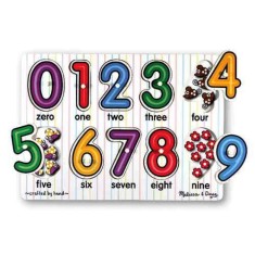 Puzzle lemn Cifrele Melissa and Doug