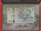 100 lei - 2024 - 185 ani de la nasterea regelui Carol I - Pliant + Plic BNR ( serie mica )