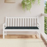 Gossi perna banca de gradina negru carouri 150x50x3 cm textil oxford