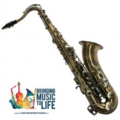 Saxofon Tenor VINTAGE ANTIK Karl Glaser? Bb (Si bemol) sax curbat NOU foto