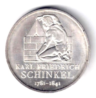 GERMANIA 10 EURO 2006 F ARGINT KARL FRIEDERICH SCHINKEL AUNC UNC foto
