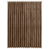 Draperie opaca, bej, 290 x 245 cm, catifea, cu carlige