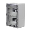 Cutie modulara IP65 din ABS gri, usa transparenta, 2 x 9 module, 250x350x150 mm PP3112