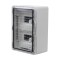 Cutie modulara IP65 din ABS gri, usa transparenta, 2 x 9 module, 250x350x150 mm PP3112