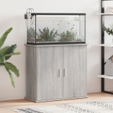 vidaXL Suport acvariu, gri sonoma, 81x36x73 cm, lemn prelucrat