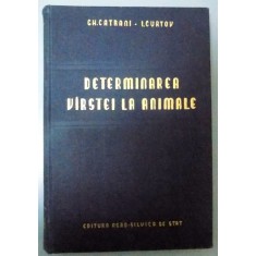 DETERMINAREA VARSTEI LA ANIMALE , 1958