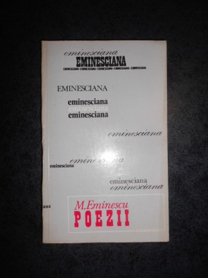 MIHAI EMINESCU - POEZII foto
