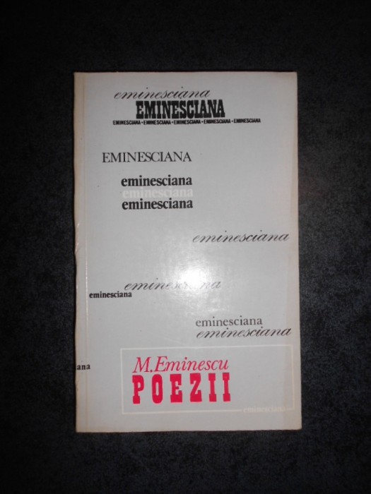 MIHAI EMINESCU - POEZII