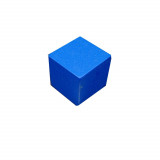 Wooden Cube 8 mm - Albastru