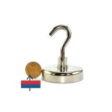 Cumpara ieftin Magnet neodim oală D 48 mm c&acirc;rlig inelar - Magnet pentru pescuit 65kg