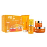 Set Rodial: Vit C, Brightening, Serum, For Face, 5 ml + Vit C, Brightening, Cleansing Pads, 20 pcs + Vit C, Brightening, Souffle