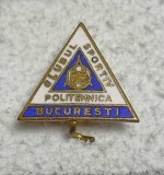 Insigna fotbal - Clubul Sportiv &quot;POLITEHNICA&quot; BUCURESTI