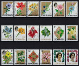 INSULELE COOK 1967 - Flori, Regina Elisabeta II / serie completa MNH (CV39&euro;)