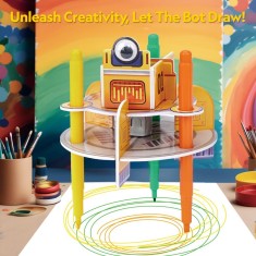 Cubic Fun - Puzzle 3D robot desenator 13 piese